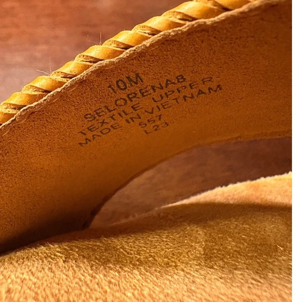 Easy Spirit Lorena8 Wedge Sandals Womens 10 Light Natural Good Woven Cork Boho - Picture 3 of 9
